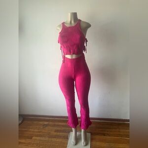 New 2-Piece Cute Pink Set